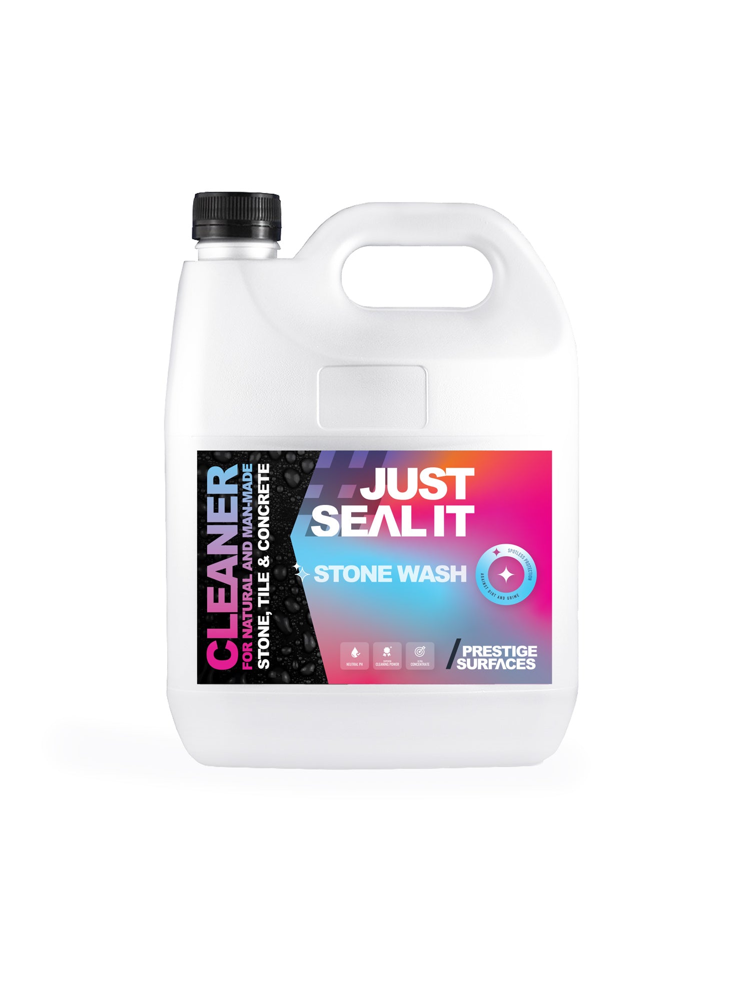 #JUSTSEALIT 4L Stone Wash Cleaner for effective cleaning of stone, concrete, and paver surfaces