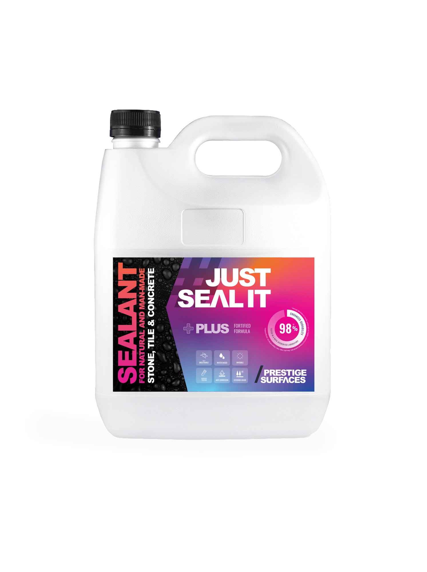 #JUSTSEALIT Plus Stone Sealer 4L for protecting stone, concrete, and paver surfaces