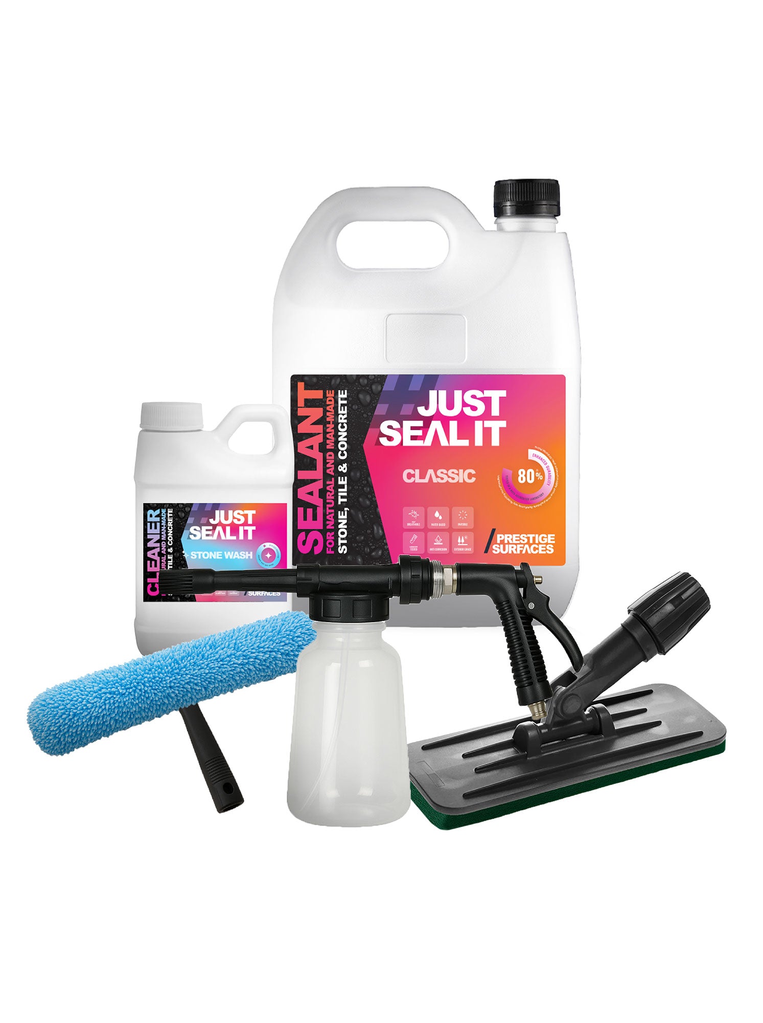 #JUSTSEALIT CLASSIC CLEAN & SEAL PACK + JSI FOAM SPRAYER